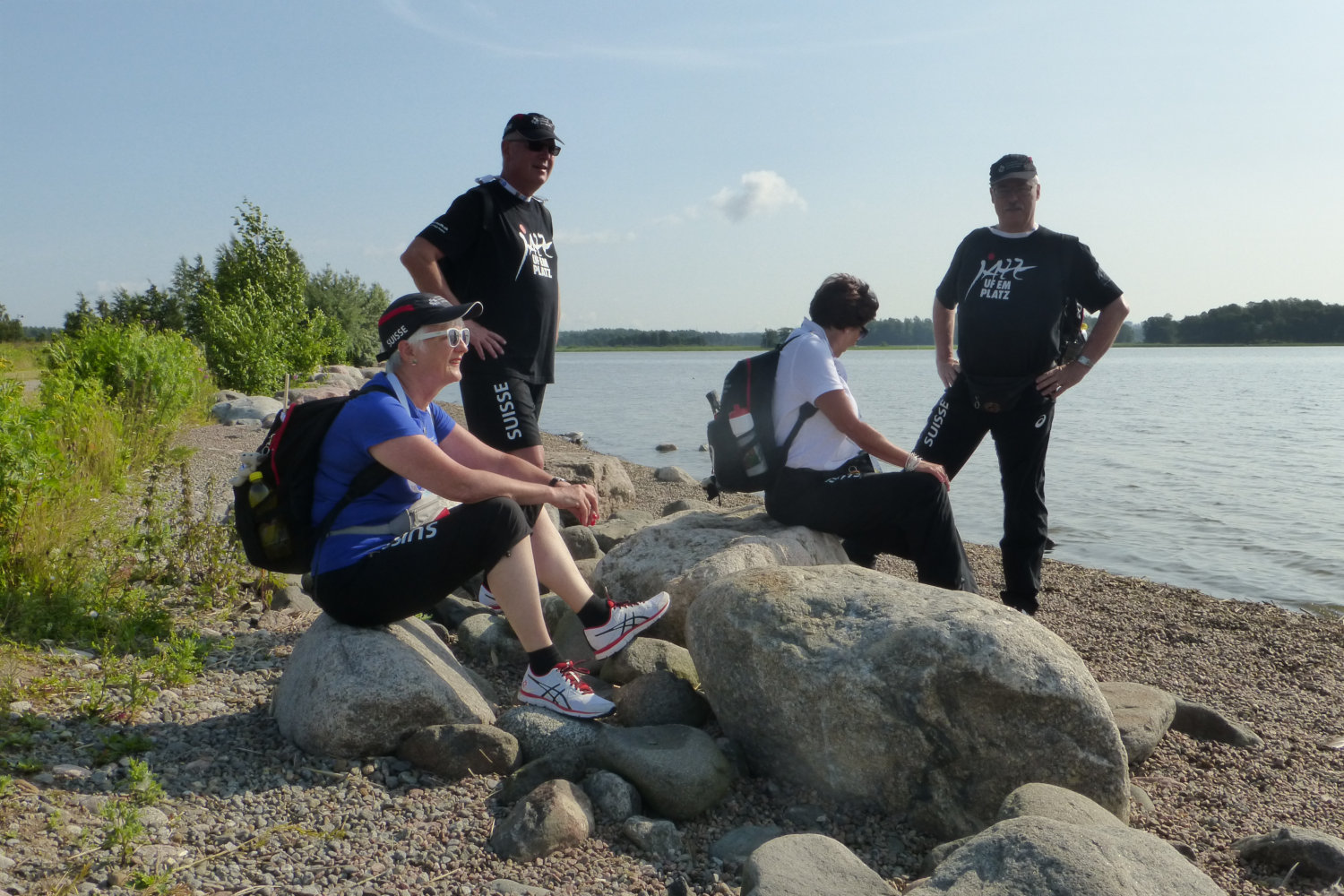 Kurze Pause am Strand
