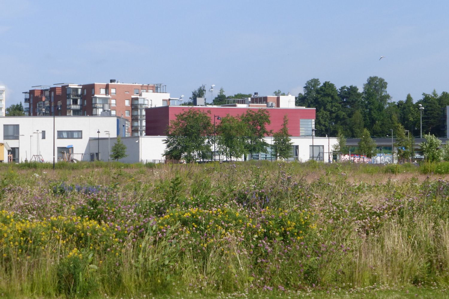 Unser Schulhaus lag direkt am Meer