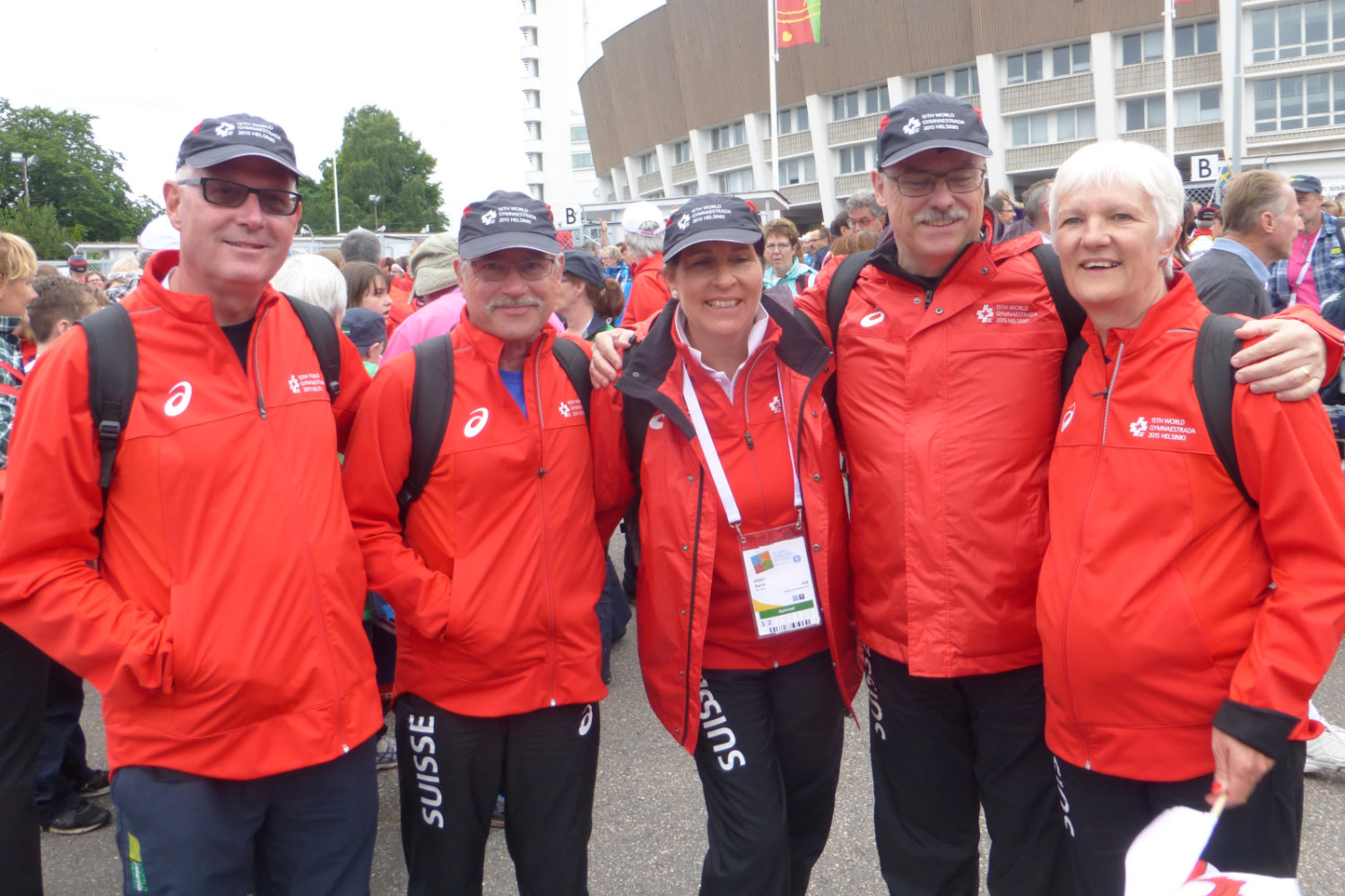 Getroffen: Hans nach der Schlussfeier am Samstag