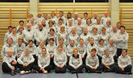 Die Gruppe 55+. Mit dabei vom TV Muttenz: Charlotte.