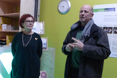 Ursula Brunner und Hansueli begrüssen die Freitagsturner