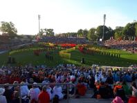Am Abend zeigen wir unsere Vorführung zum dritten Mal