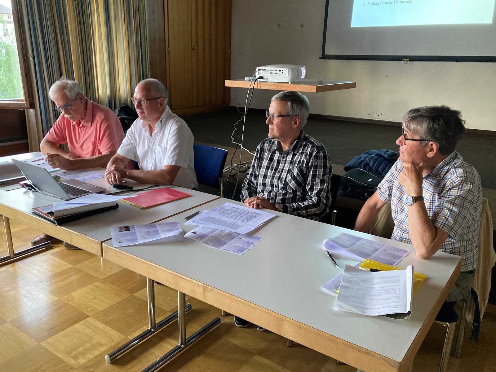 Der abtretende Vorstand der Turner