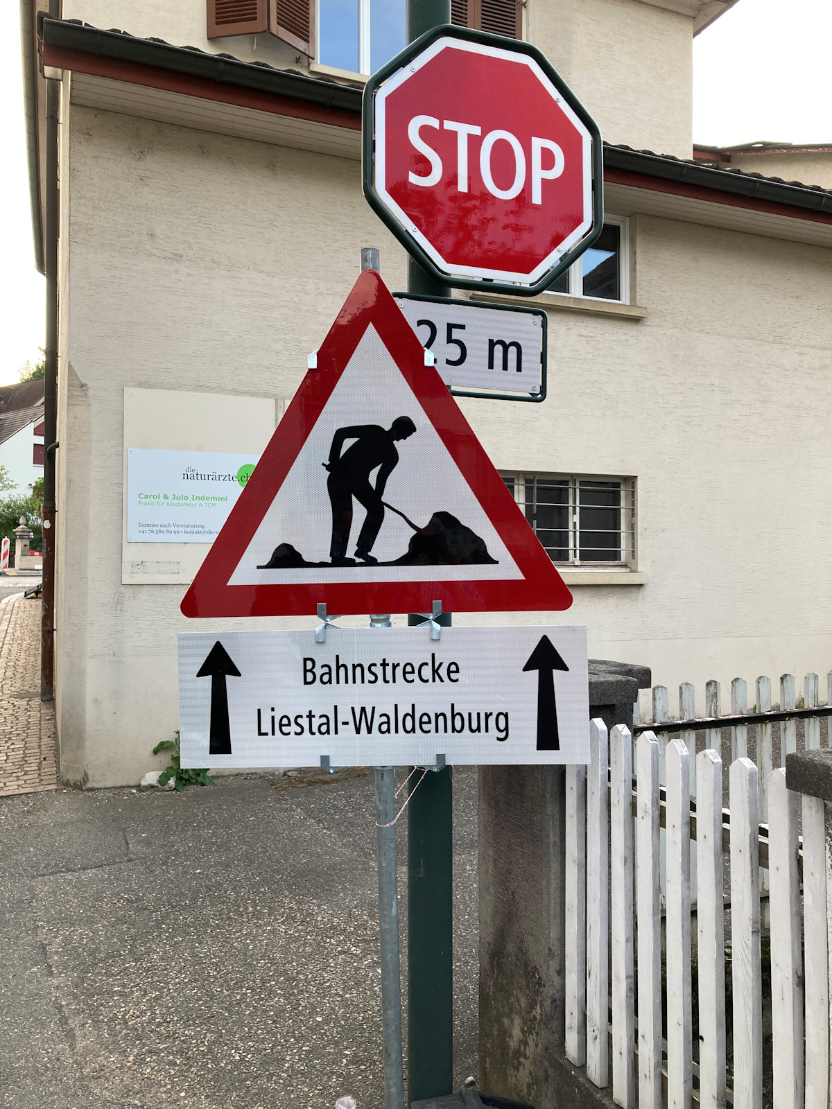 Baustelle von Liestal bis Waldenburg