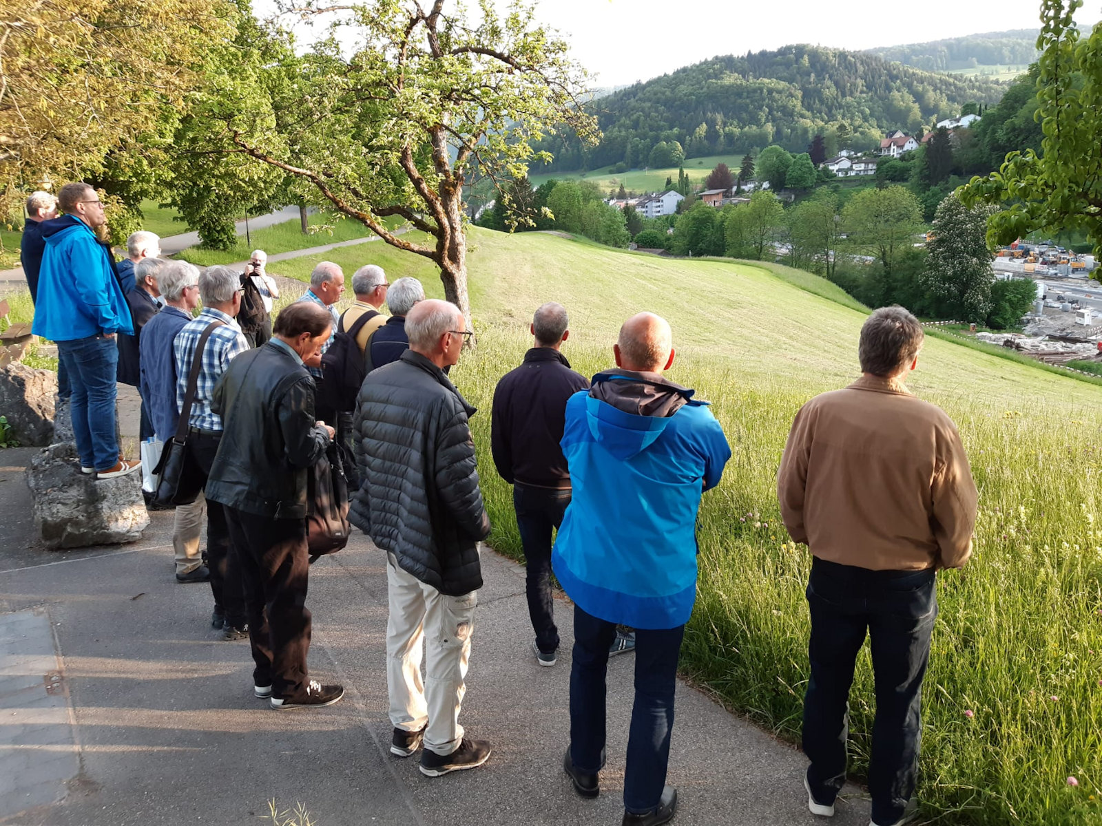 Blick auf die Baustelle bei Oberdorf bzw. Onoldswil