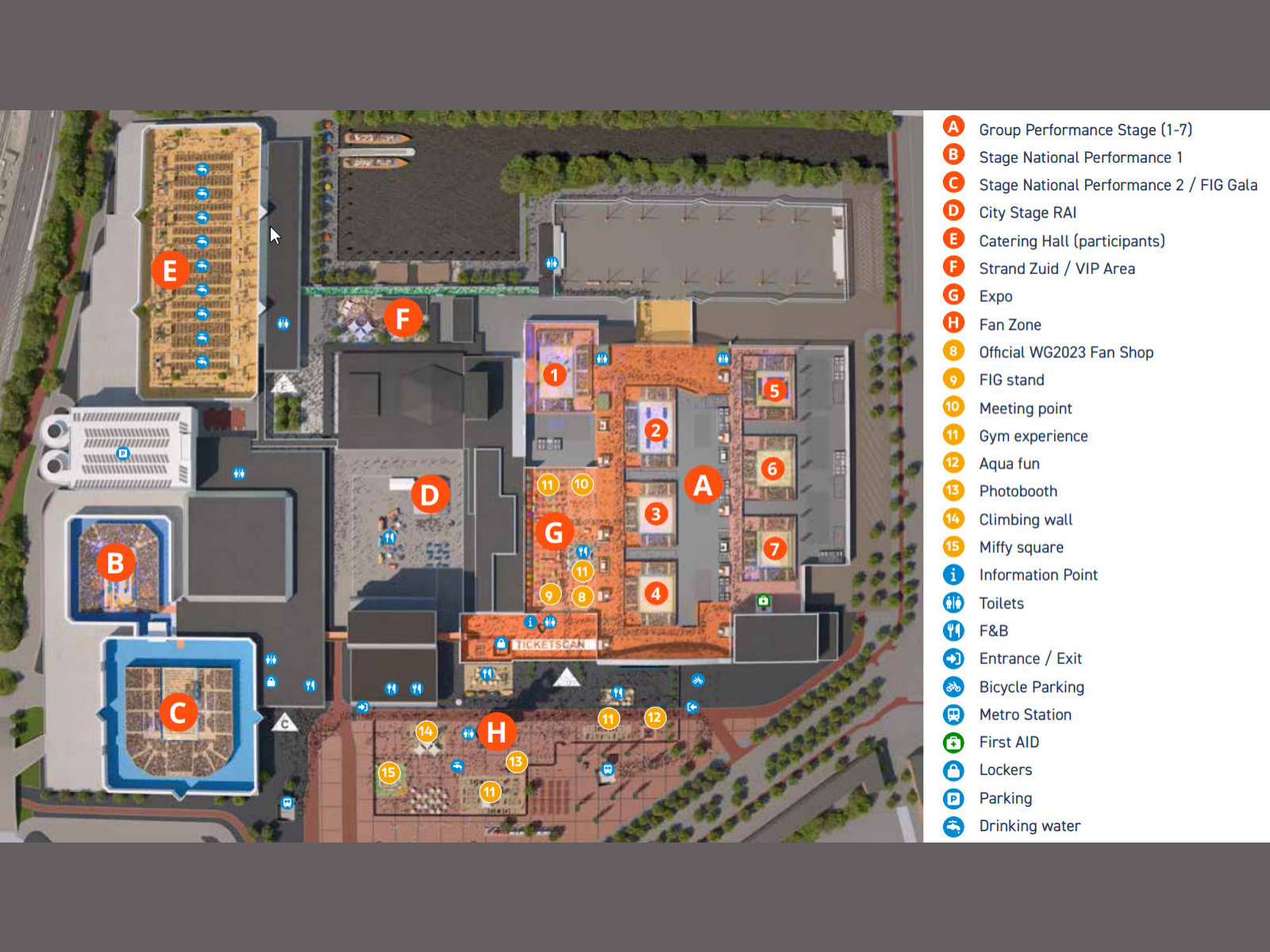 Karte des RAI Center