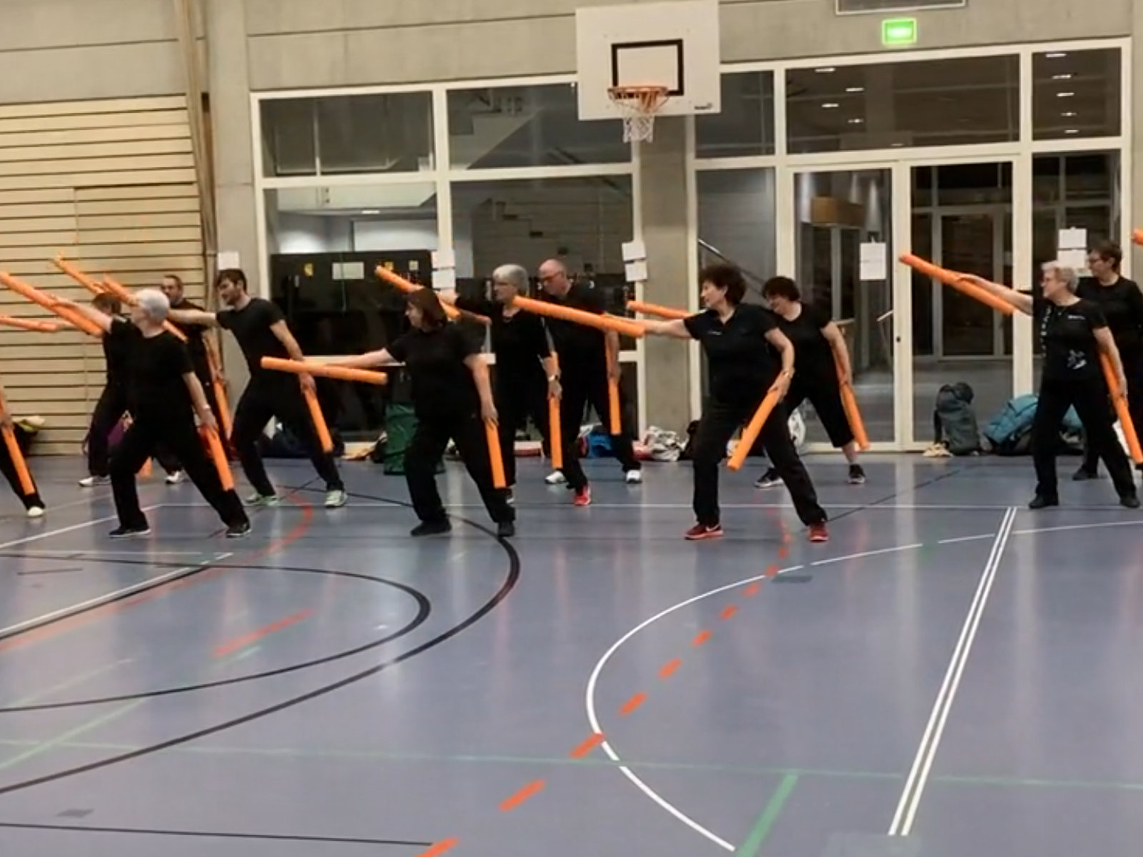 Üben in der Halle in Liestal