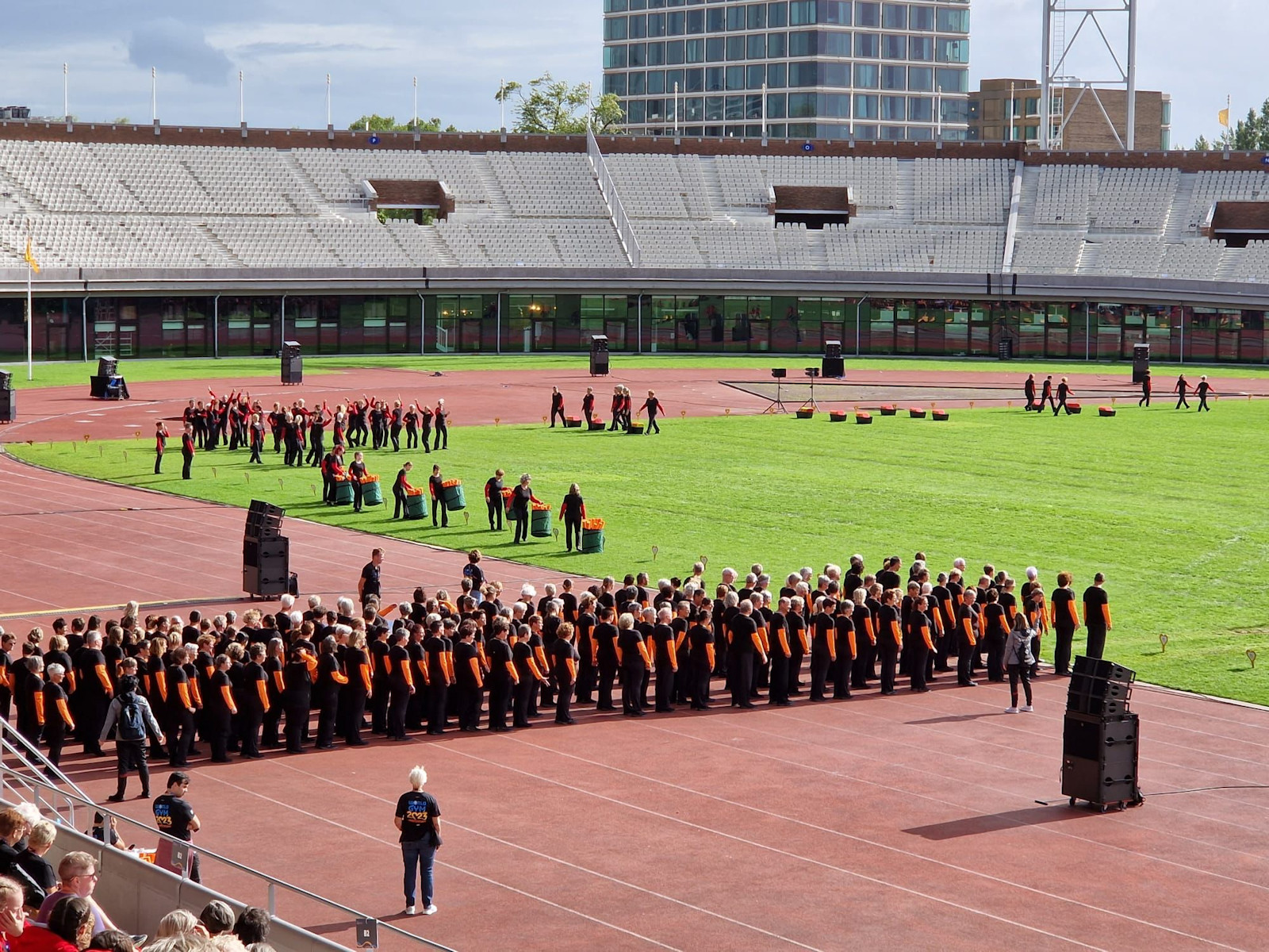 Einmarsch zu unserem Auftritt