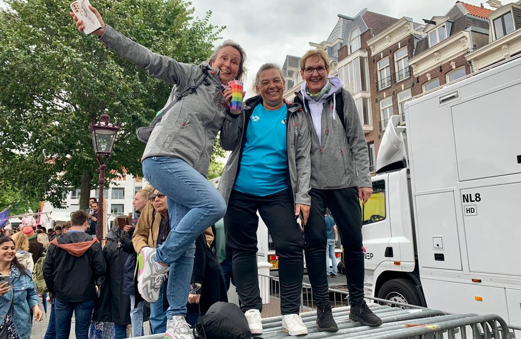 Hochstand an der Pride-Parade