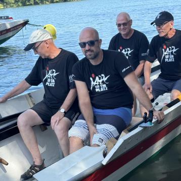 Das Team «Jazz uf em Platz» mit Christian, Raymond, Urs-Martin und Jürg