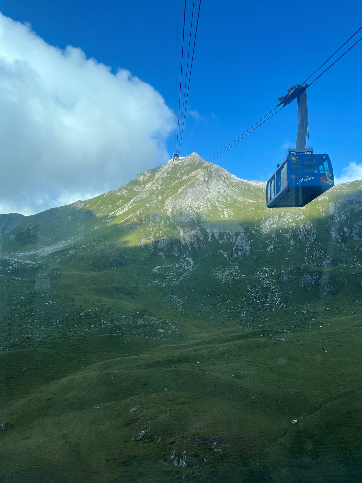 Mit der Seilbahn aufs Weisshorn