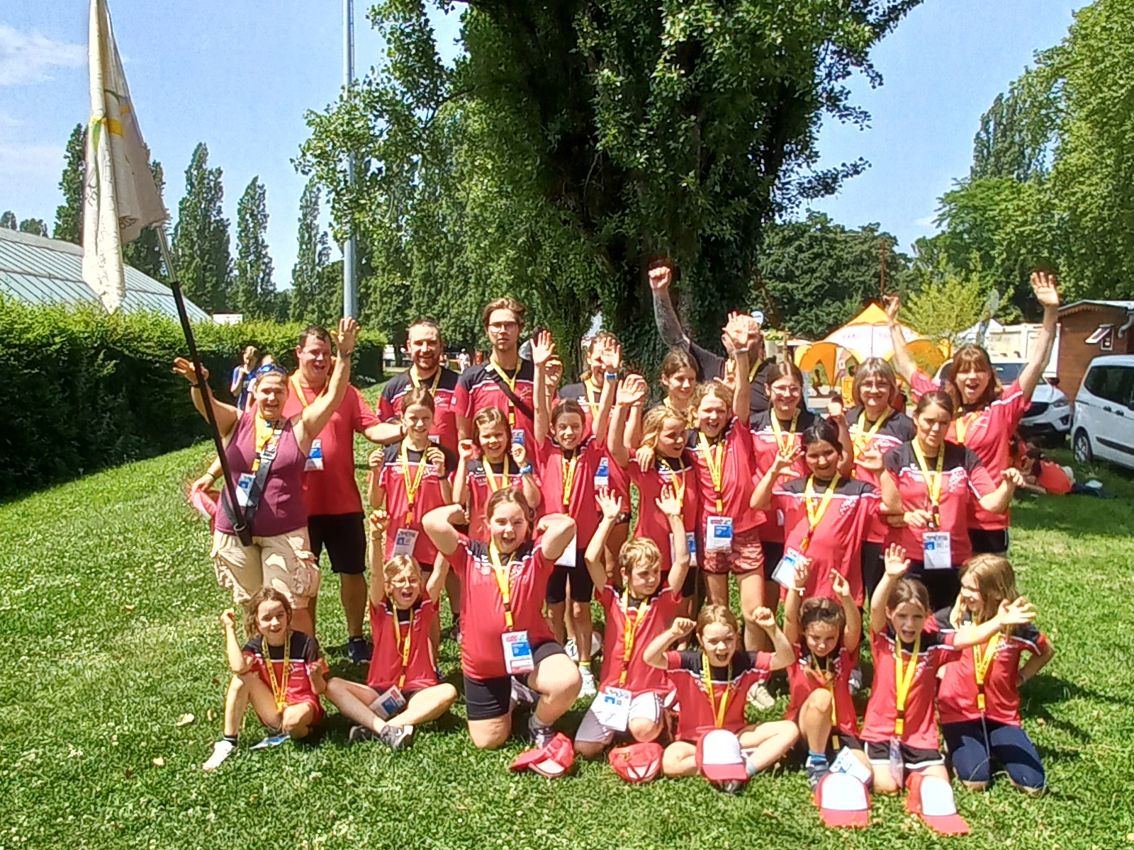 Noch ein Gruppenbild vor den Wettkämpfen