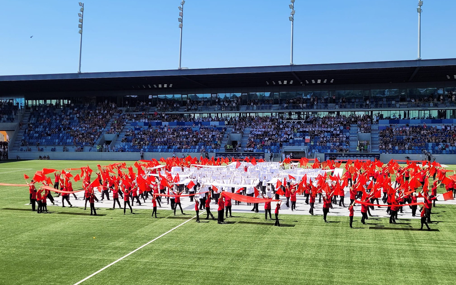 Schweizerkreuz in der Schlussaufstellung