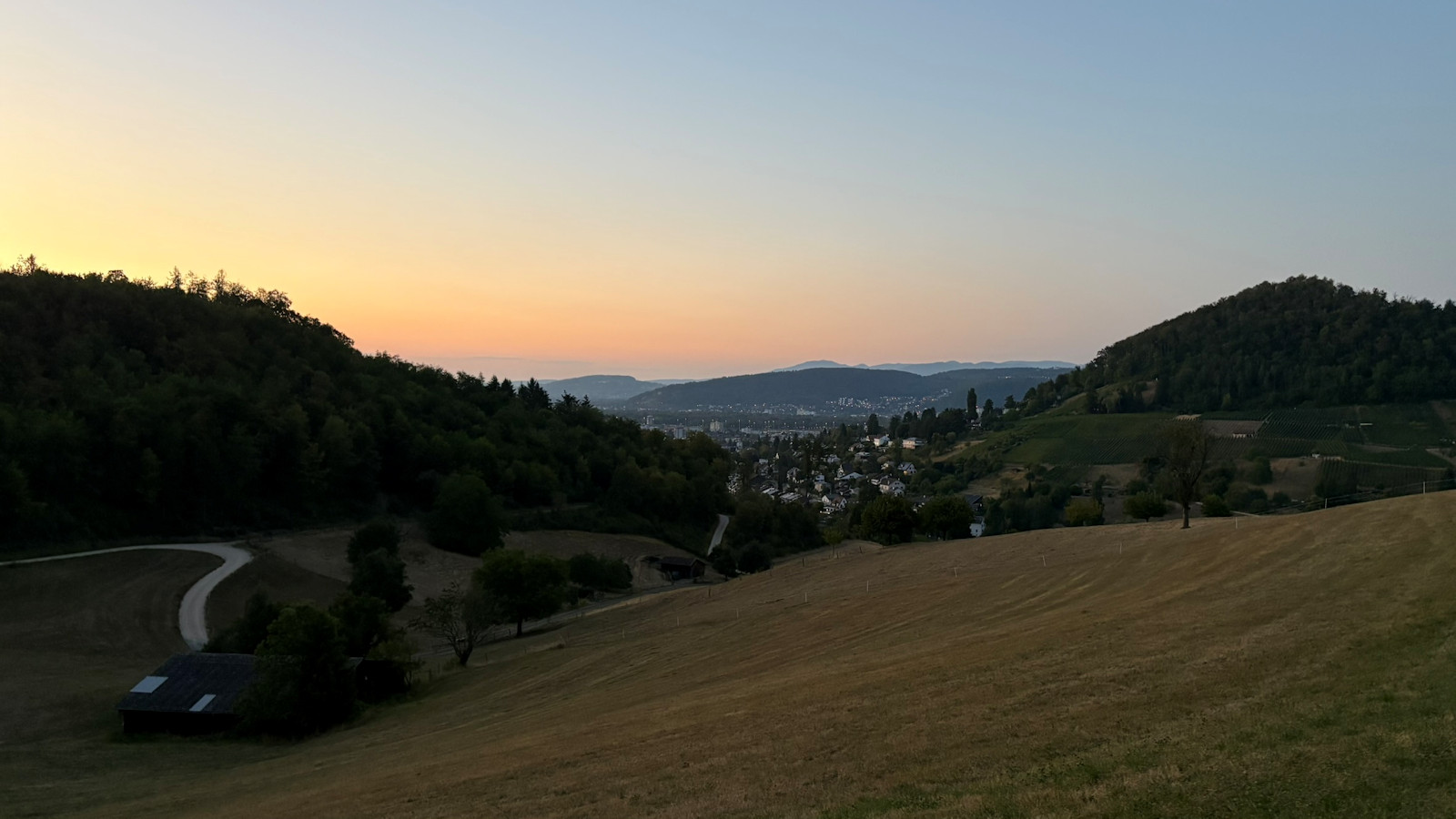 Abendstimmung beim Heimfahren.