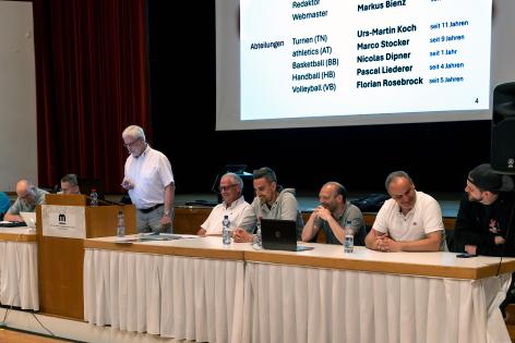 Der Präsident und die Abteilungspräsidenten