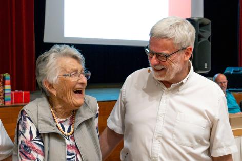 Da kann Ruth Glaser gut lachen: 75 Jahre Mitgliedschaft!