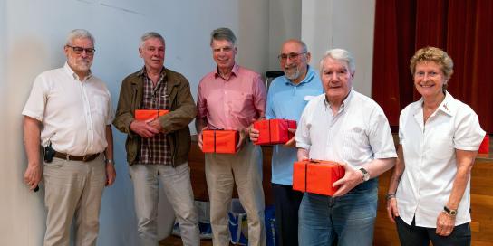 Rückwirkende Gratulationen: Päuli Gysin, Paul Walder, Max Umiker und Bruno Zeller